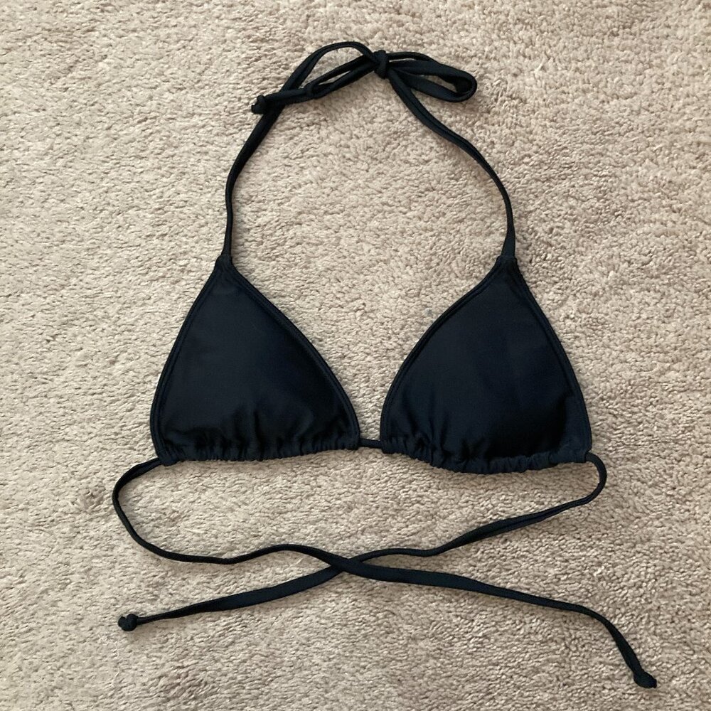 Charlotte Russe black bikini top size small